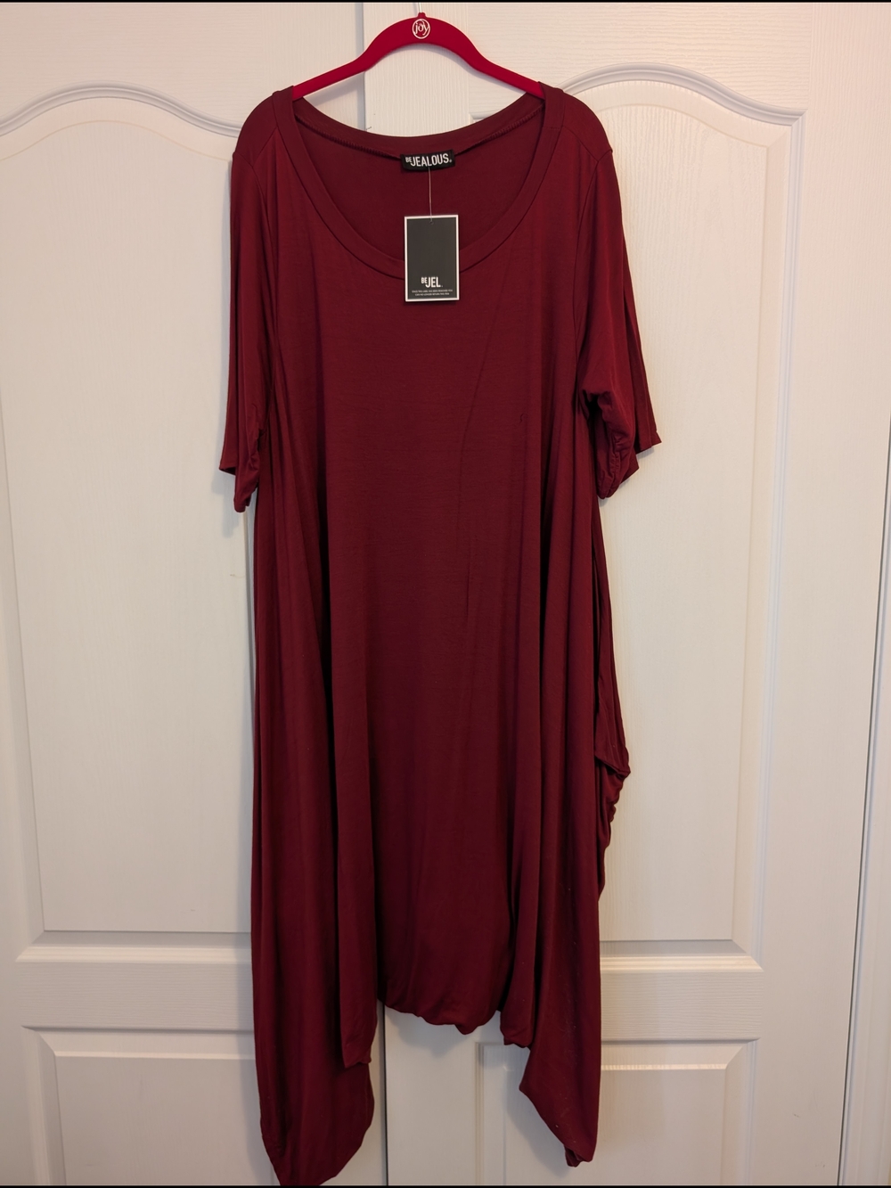 Burgundy Harem-style Jumpsuit